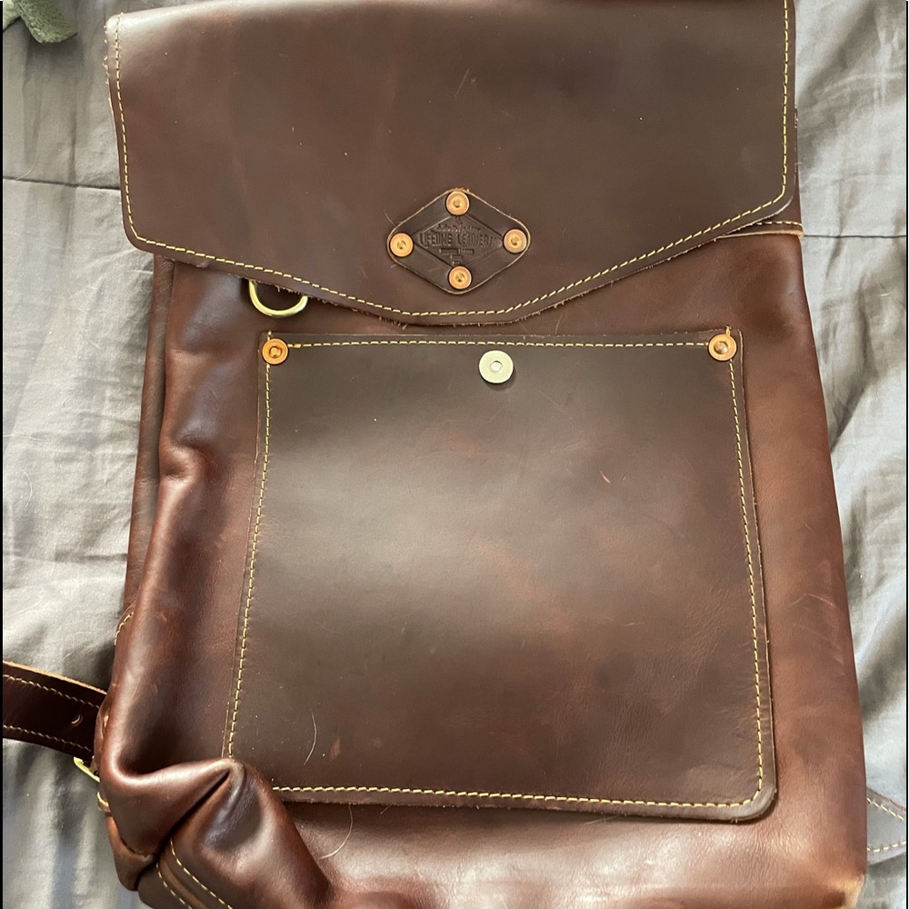 Genuine Leather Backpack